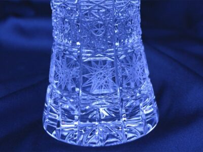 Krištáľová brúsená váza 15 cm - Image 3