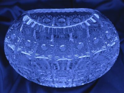 Krištáľová brúsená váza 18 cm - Image 2