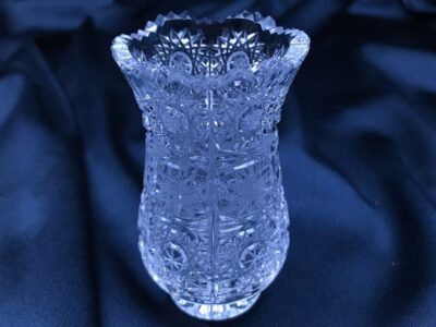Krištáľová brúsená váza 8,5 cm - Image 3