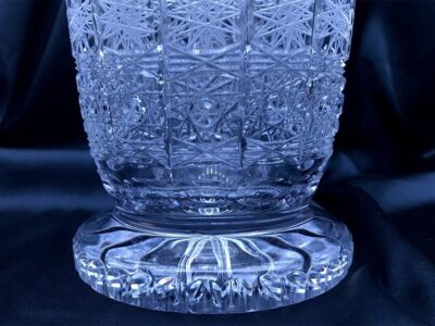 Krištáľová brúsená váza 30 cm - Image 2
