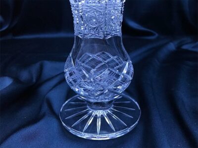 Krištáľová brúsená váza 20 cm - Image 3