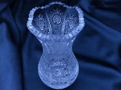 Krištáľová brúsená váza 12,5 cm - Image 2