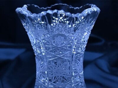 Krištáľová brúsená váza 12,5 cm - Image 3