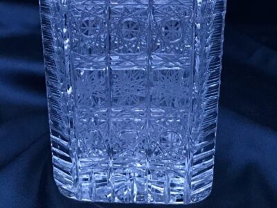 Krištáľová brúsená váza 24,5 cm - Image 3