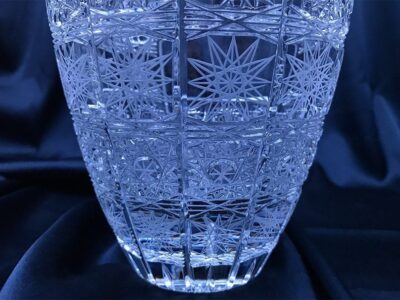 Krištáľová brúsená váza 25,5 cm - Image 4
