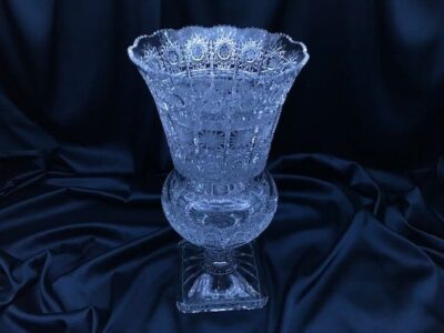 Krištáľová brúsená váza 33,5 cm - Image 3