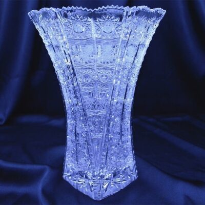 Krištáľová brúsená váza 27 cm