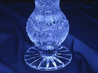 Krištáľová brúsená váza 27 cm - Image 2