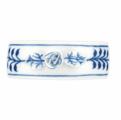 Cibulák – Krúžok na obrúsky s ružami 7 cm – originál cibuľový porcelán 1. akosť - Image 2